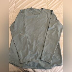 Bylt basics Lux Long Sleeve Shirt Size Medium Blue